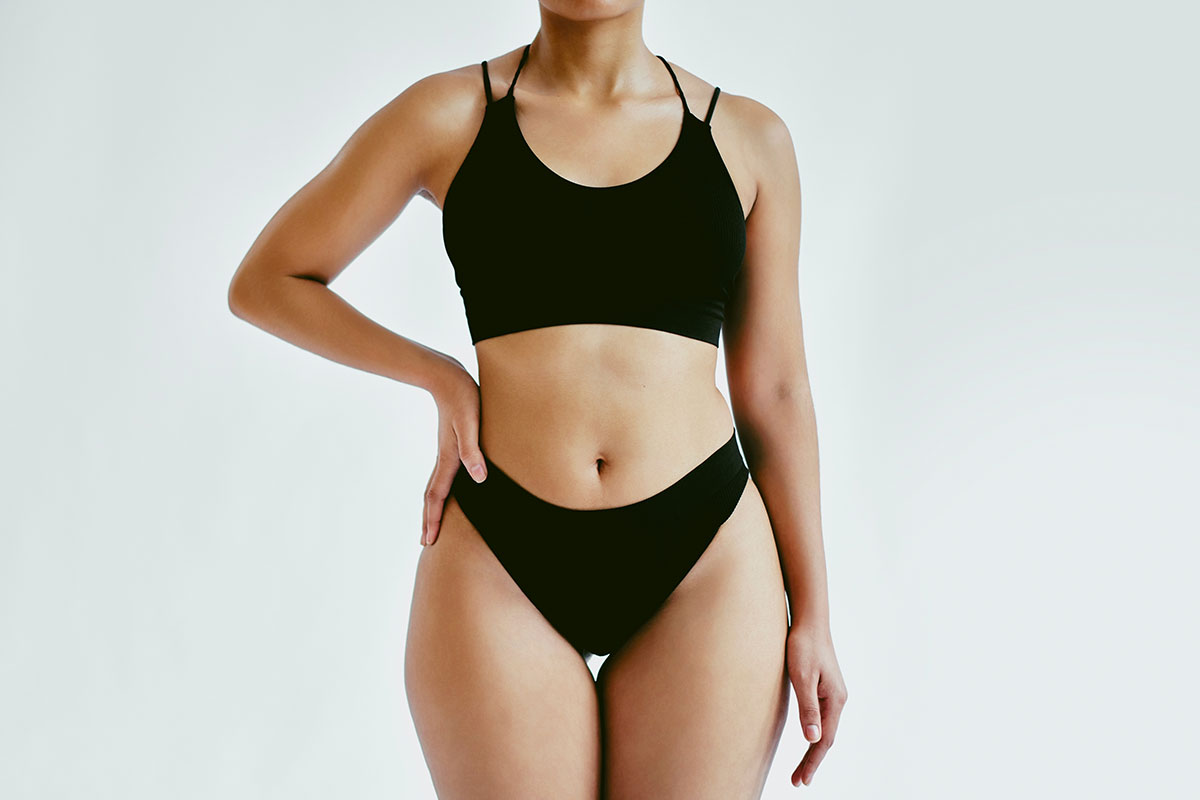 woman after stretch mark removal in Indianapolis