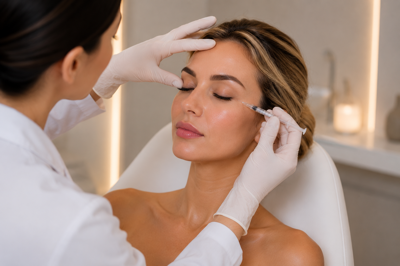 During Botox